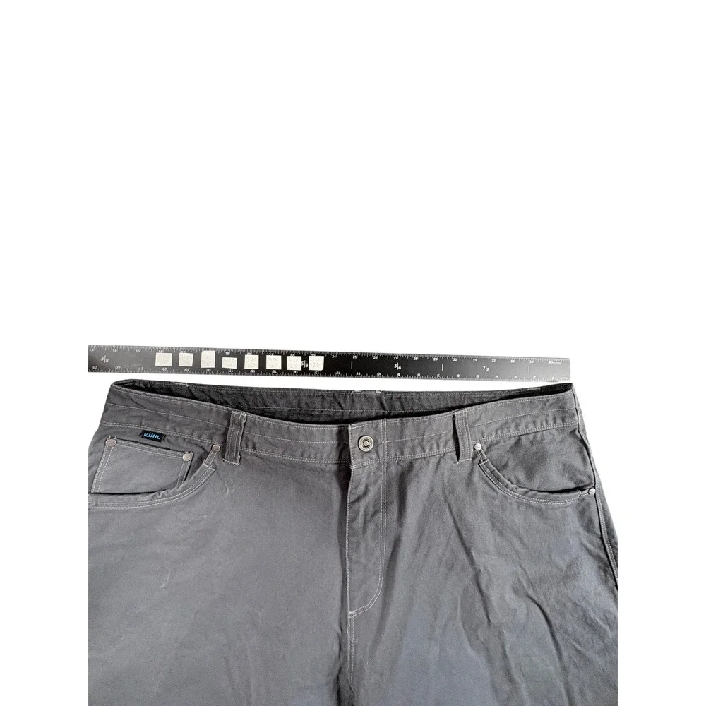 Kuhl Rydr Workwear Pants Men 42x32 Charcoal Gray Rugged Relaxed Fit Straight Leg